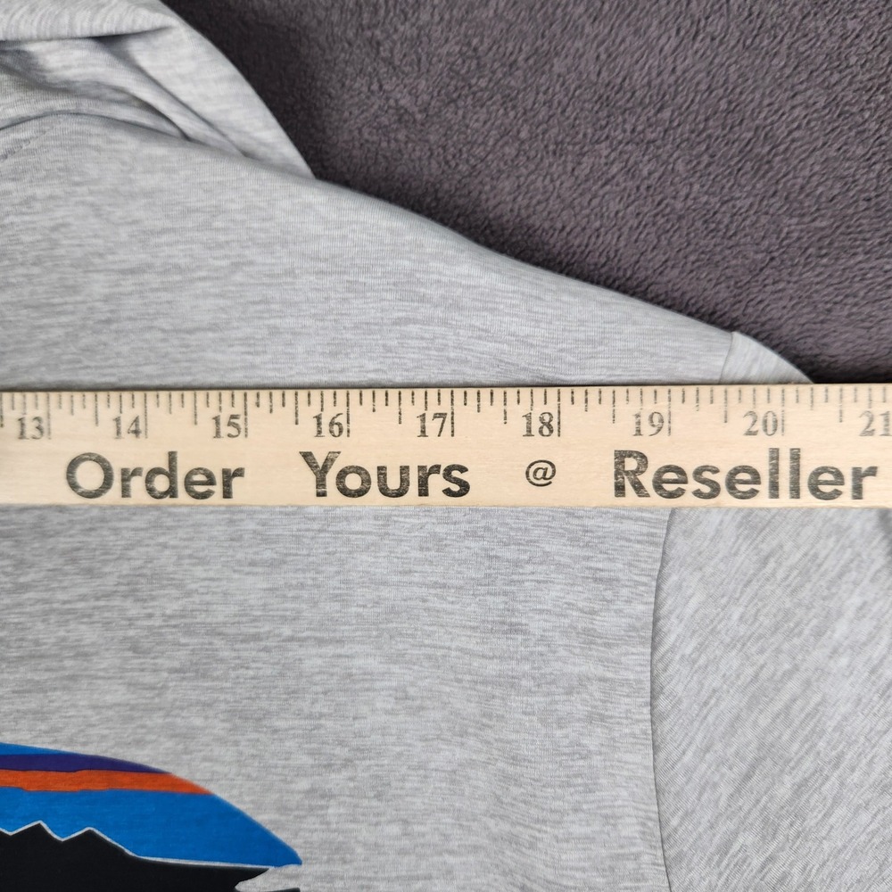 Patagonia Capilene Cool Daily Hoody Mens Large Gray Fitz Roy Trout Graphic - Picture 5 of 8